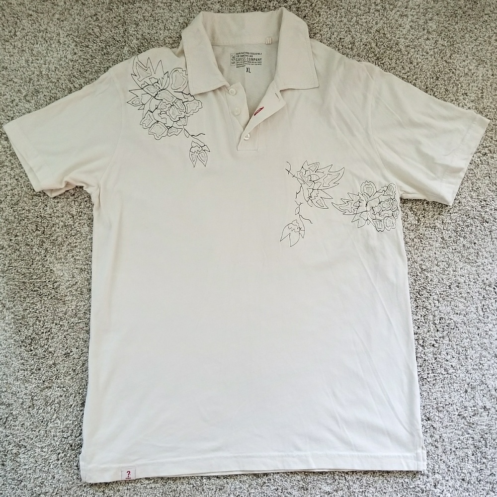 Guess XL Men's Tee with embroidery & applique
